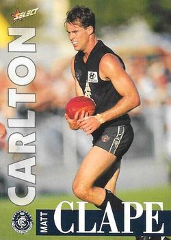 1996 Select AFL #254 Matthew Clape Front